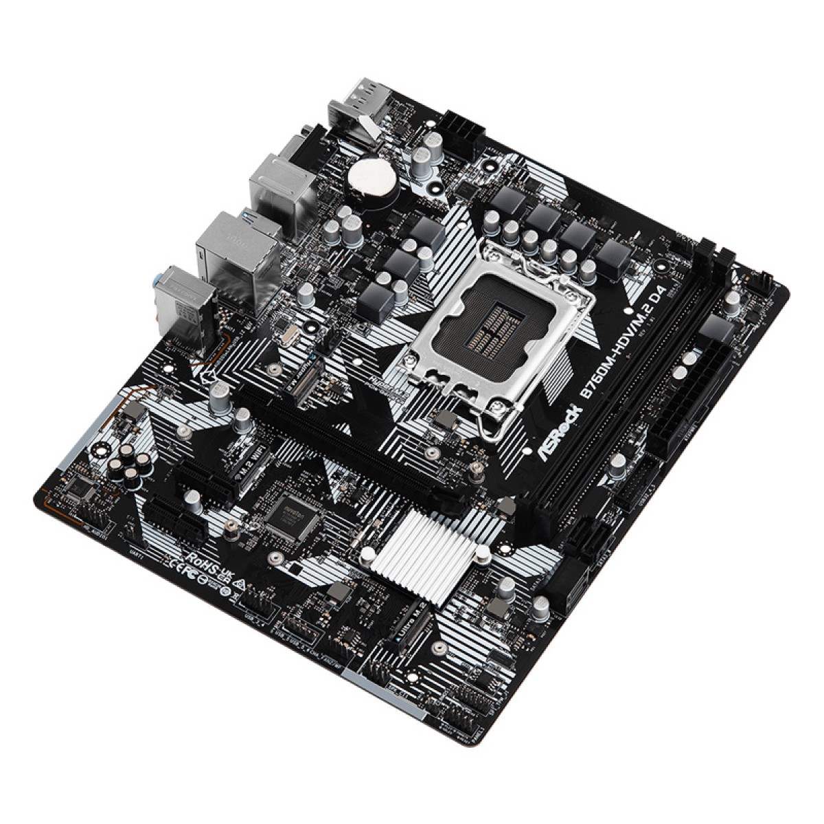 ASROCK μητρική B760M-HDV/M.2 D4, 2x DDR4, s1700, USB 3.2 Gen1, mATX