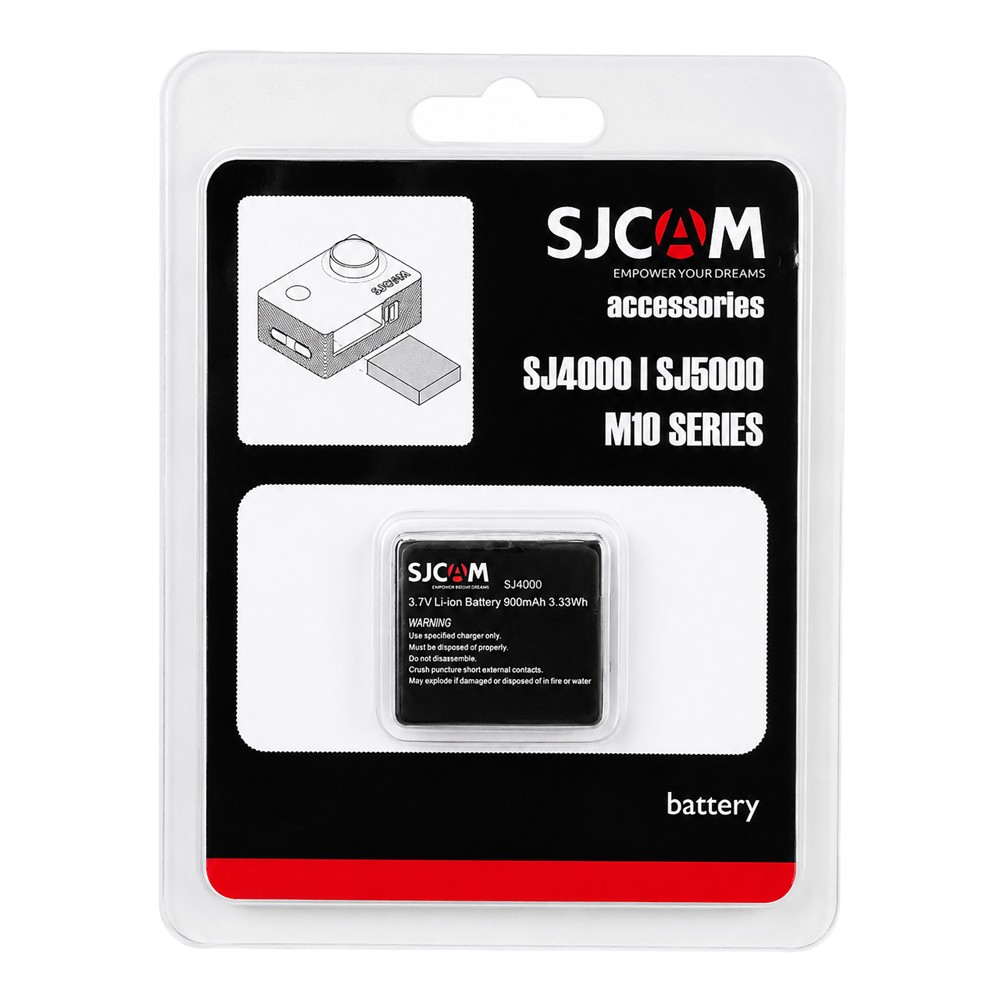 SJCAM μπαταρία για SJ4000 series action κάμερες, 900mAh