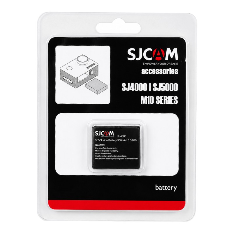 SJCAM μπαταρία για SJ4000 series action κάμερες, 900mAh