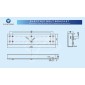 YLI ELECTRONIC βάση ηλεκτρικής κλειδαριάς BBK-700 για γυάλινη πόρτα