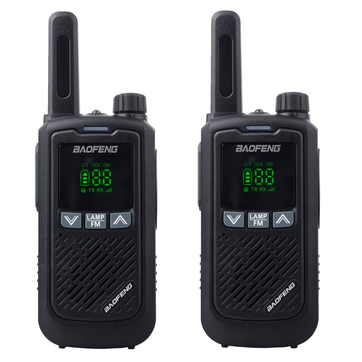 BAOFENG σετ ασύρματοι πομποδέκτες BF-T17, PMR, 0.5W, μαύρο, 2τμχ