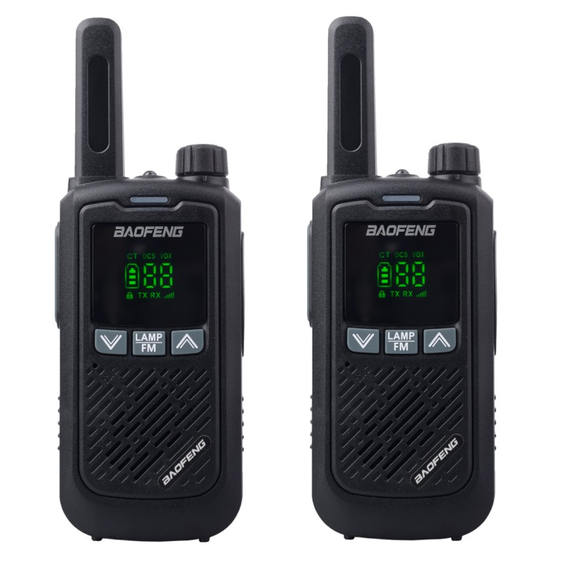 BAOFENG σετ ασύρματοι πομποδέκτες BF-T17, PMR, 0.5W, μαύρο, 2τμχ