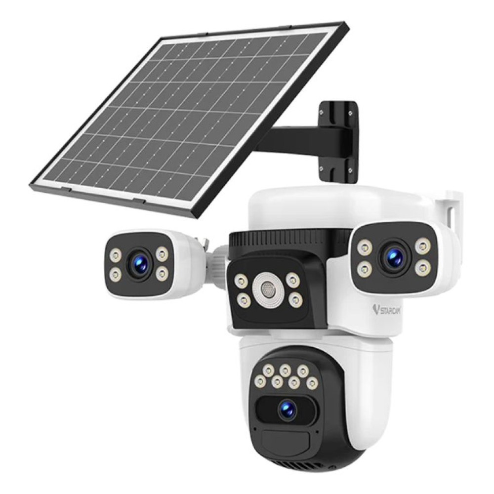 VSTARCAM smart ηλιακή κάμερα BG621SR, triple lens, 2MP, 4G, SD, PTZ, IP66