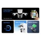 VSTARCAM smart ηλιακή κάμερα BG621SR, triple lens, 2MP, 4G, SD, PTZ, IP66