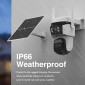 VSTARCAM smart ηλιακή κάμερα BG621TR, triple lens, 3MP, 4G, SD, PTZ, IP66