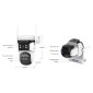 VSTARCAM smart ηλιακή κάμερα BG621TR, triple lens, 3MP, 4G, SD, PTZ, IP66