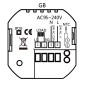 Smart θερμοστάτης πετρελαίου BHT-15GBLW, WiFi, χωνευτός, μαύρος