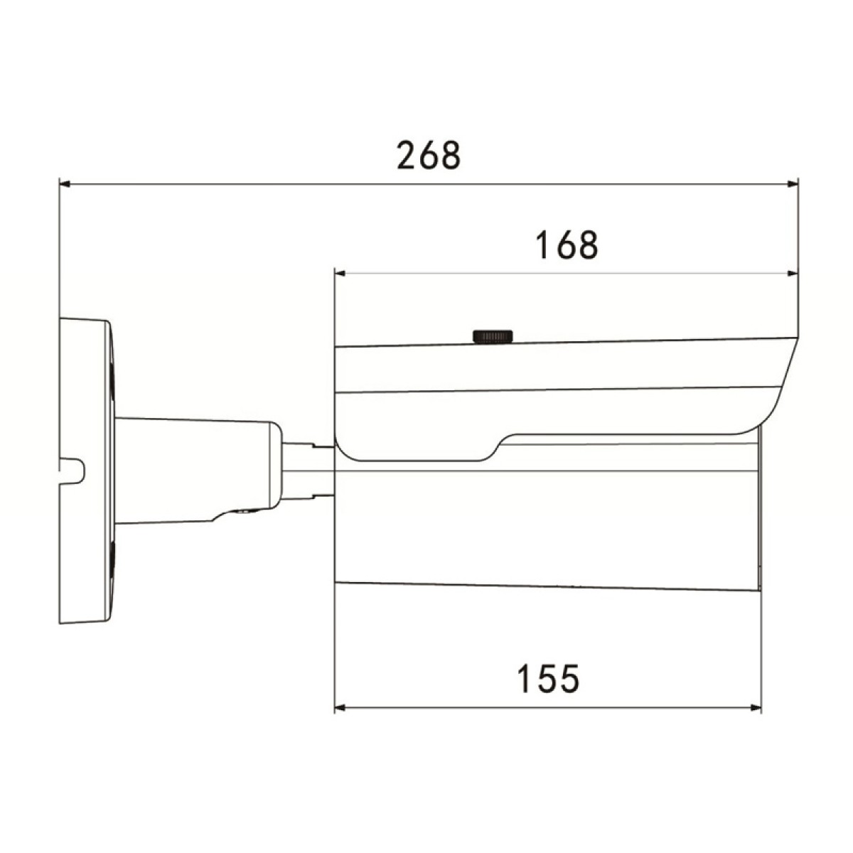 LONGSE IP κάμερα BMMBGC200WH, 2.8mm, 2MP, αδιάβροχη IP67, PoE