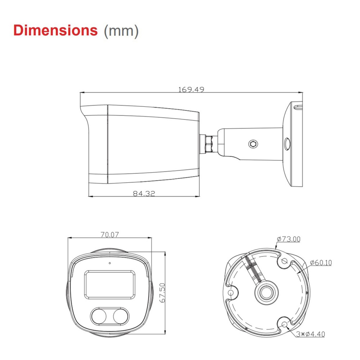 LONGSE IP κάμερα BMSCKL2RC-28PM με μικρόφωνο, 2MP, 2.8mm, αδιάβροχη IP67, PoE
