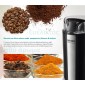 BRUNO μύλος άλεσης καφέ BRN-0094, 200W, inox-μαύρο