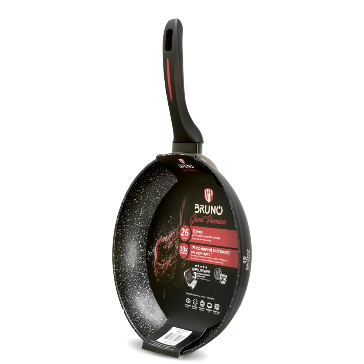 BRUNO τηγάνι Granit Premium BRN-0113 με αντικολλητική επίστρωση, 26cm