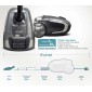 BRUNO ηλεκτρική σκούπα BRN-0136, 800W, 3.5lt, γκρι