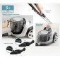 BRUNO ηλεκτρική σκούπα BRN-0137, 800W, 3lt, κυκλωνική, λευκή