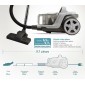 BRUNO ηλεκτρική σκούπα BRN-0137, 800W, 3lt, κυκλωνική, λευκή