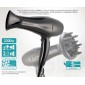 BRUNO σεσουάρ μαλλιών BRN-0154, 2200W, με φυσούνα, μαύρο