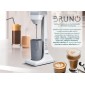 BRUNO φραπεδιέρα επιτραπέζια BRN-0182 100W με δοχείο 450ml, λευκή-γκρι