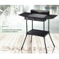 BRUNO επιδαπέδια ηλεκτρική ψησταριά BRN-0190, 2400W, με βάση & ρυθμιζόμενο θερμοστάτη, μαύρη