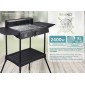 BRUNO επιδαπέδια ηλεκτρική ψησταριά BRN-0190, 2400W, με βάση & ρυθμιζόμενο θερμοστάτη, μαύρη