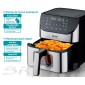 BRUNO φριτέζα αέρος BRN-0194, 8lt, 1800W, inox/μαύρη