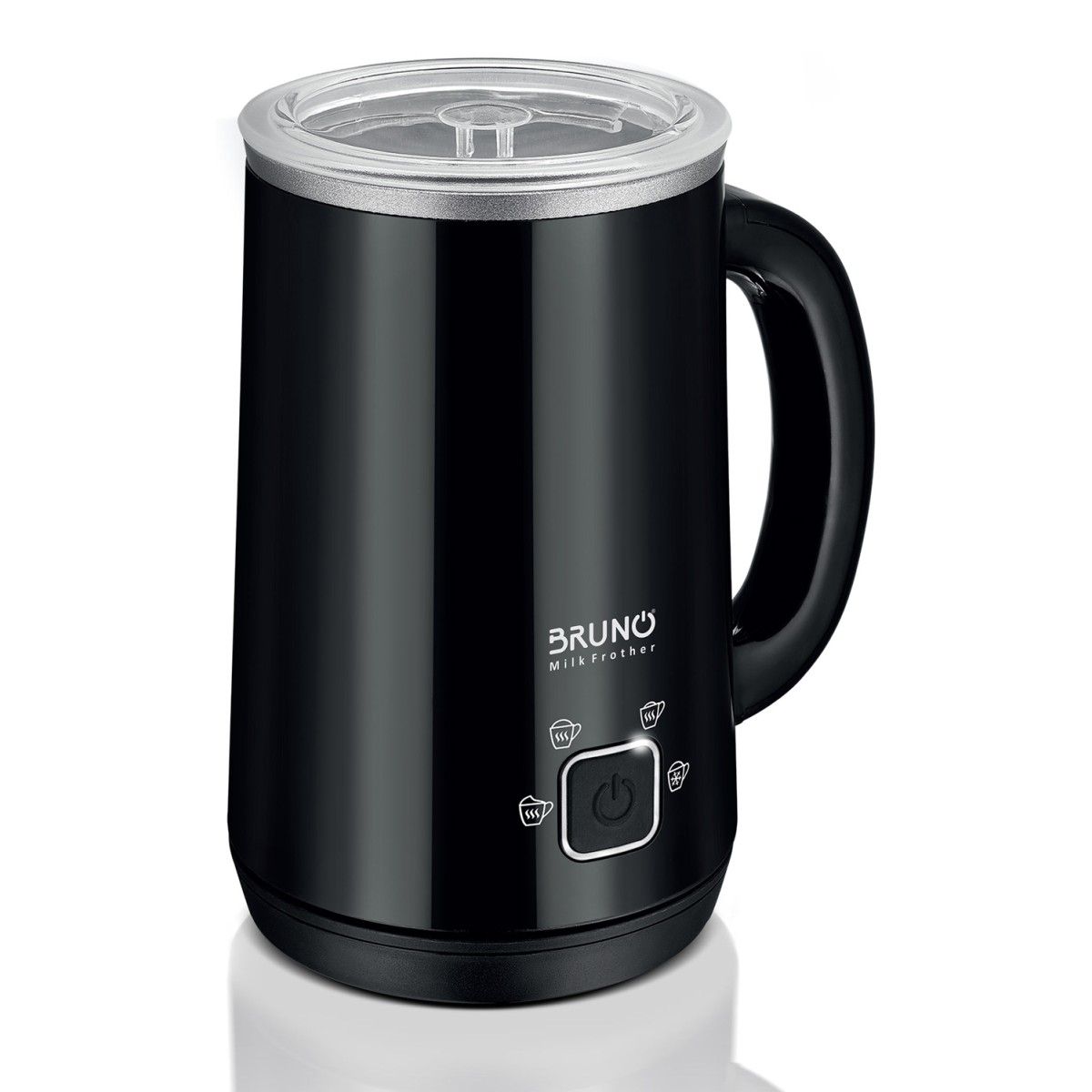 BRUNO συσκευή 4 σε 1 για ζεστό-κρύο αφρόγαλα BRN-0204, 280ml, 500W, ILAG επίστρωση, OTTER controler, μαύρη
