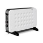 BRUNO θερμοπομπός BRN-0206, 2000W, με θερμοστάτη & ανεμιστήρα, λευκός