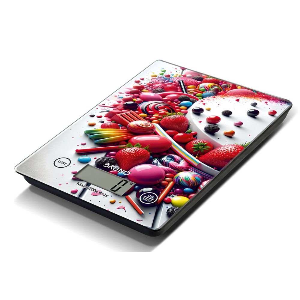 BRUNO ψηφιακή ζυγαριά κουζίνας BRN-0209, 1gr/5kg, Love Pastry