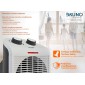BRUNO 2 σε 1 αερόθερμο δωματίου BRN-0211, 2000W, με ανεμιστήρα, λευκό