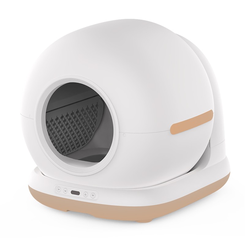 BRUNO smart αυτοκαθαριζόμενη τουαλέτα γάτας BRN-0235, 58.2x51.3x53cm, λευκή