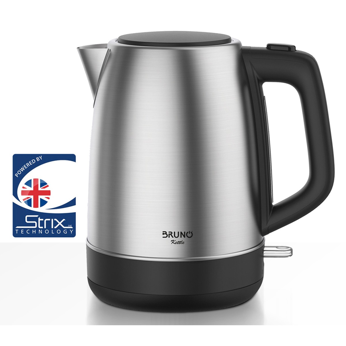BRUNO βραστήρας νερού BRN-0246, ανοξείδωτος, 1.7L, STRIX, 2200W, inox