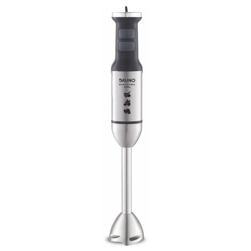 BRUNO ραβδομπλέντερ BRN-0249, 1700W, ρυθμιζόμενη ταχύτητα, 4 λεπίδες, inox-μαύρο