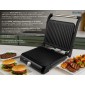 BRUNO γκριλιέρα BRN-0251, 2000W, με ρυθμιζόμενο θερμοστάτη, inox-μαύρη