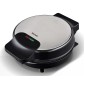 BRUNO βαφλιέρα BRN-0253, 1000W, στρόγγυλη 19εκ, βαθιά, inox-μαύρη
