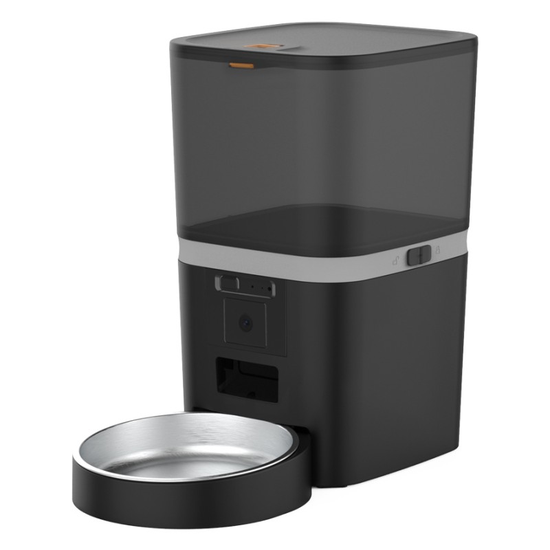 BRUNO smart ταΐστρα κατοικίδιων BRN-0270 με κάμερα 0.3MP, 6L, WiFi, μαύρη