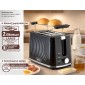 BRUNO φρυγανιέρα BRN-0274, 2 θέσεων, 900W, με σχάρα ψησίματος, μαύρη