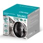 BRUNO ανεμιστήρας αυτοκινήτου BRN-0284, 5" ιντσών, με περιστροφή 360°, 2 ταχύτητες και καλώδιο USB