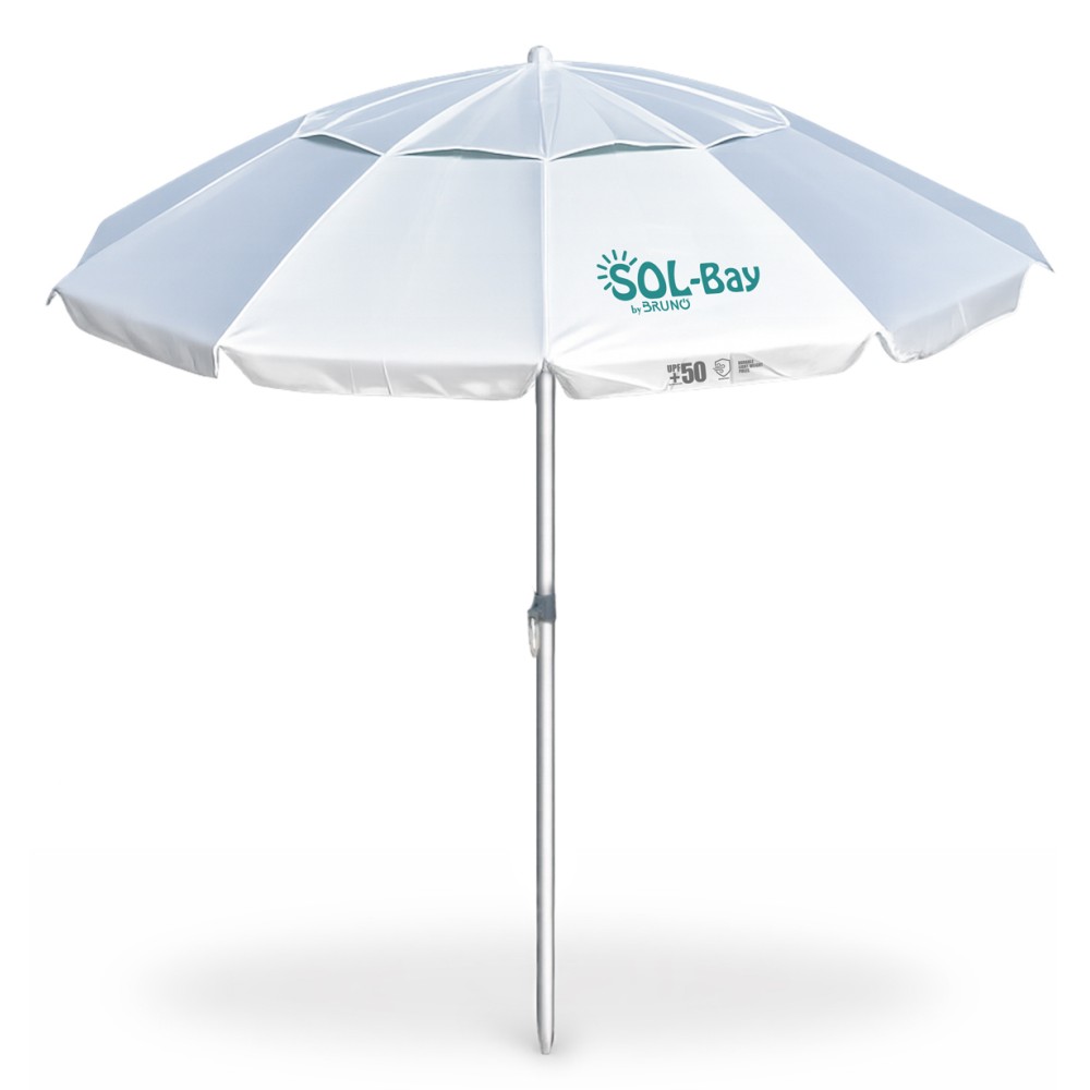 BRUNO ομπρέλα παραλίας αλουμινίου SOL-BAY BRN-0286, 2m, UPF 50+, σκελετός Fiberglass, ρυθμιζόμενη