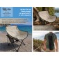 BRUNO καρέκλα παραλίας-κάμπινγκ SOL-Bay BRN-0295, αναδιπλούμενη, 61x53x65cm