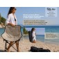 BRUNO καρέκλα παραλίας-κάμπινγκ SOL-Bay BRN-0295, αναδιπλούμενη, 61x53x65cm