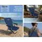 BRUNO καρέκλα παραλίας-κάμπινγκ SOL-Bay BRN-0296, αναδιπλούμενη, 55x59x69cm