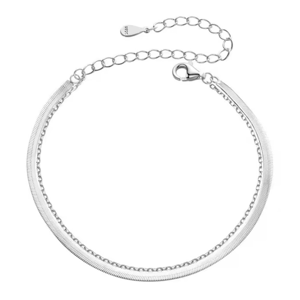 BAMOER βραχιόλι BSB193, ασήμι 925, ασημί