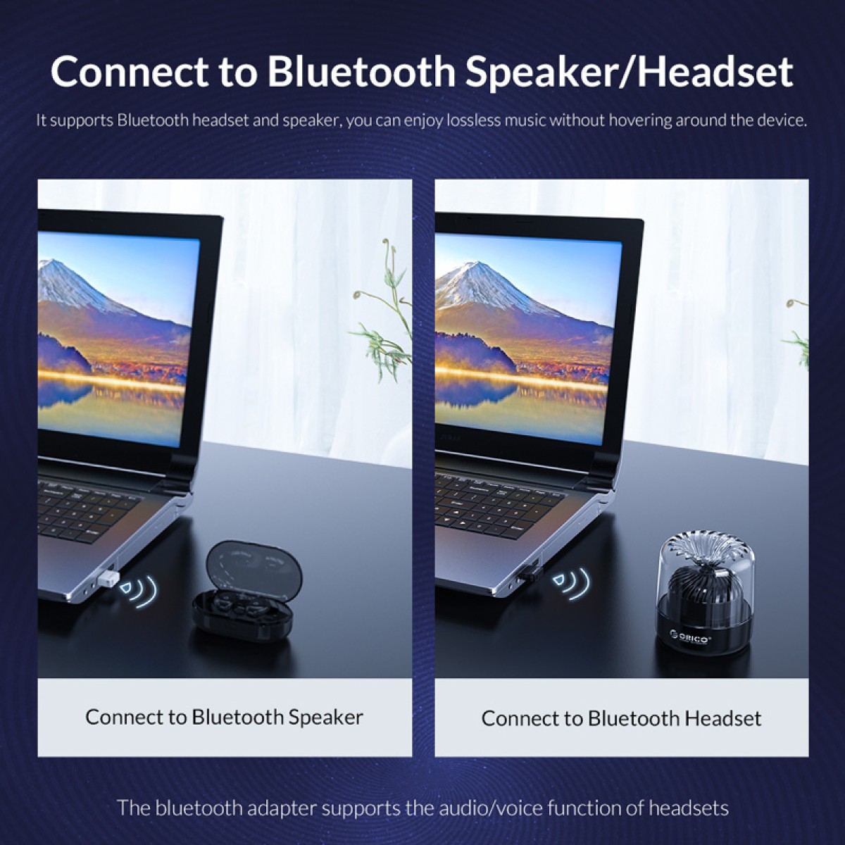 ORICO USB αντάπτορας Bluetooth 5.0 BTA-508, μαύρος