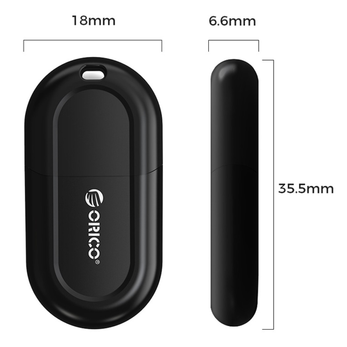 ORICO USB αντάπτορας Bluetooth 5.3 BTA-53, μαύρος