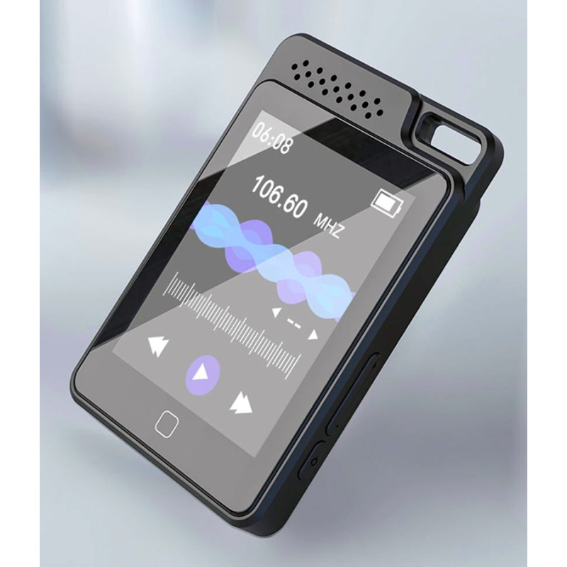 RUIZU MP3 player C1 με οθόνη αφής 2.4", 32GB, Bluetooth, ελληνικό μενού, μαύρο