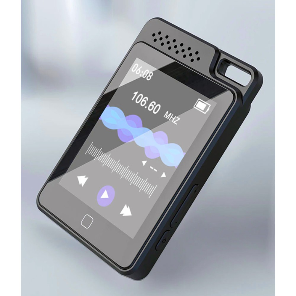 RUIZU MP3 player C1 με οθόνη αφής 2.4", 64GB, Bluetooth, ελληνικό μενού, μαύρο
