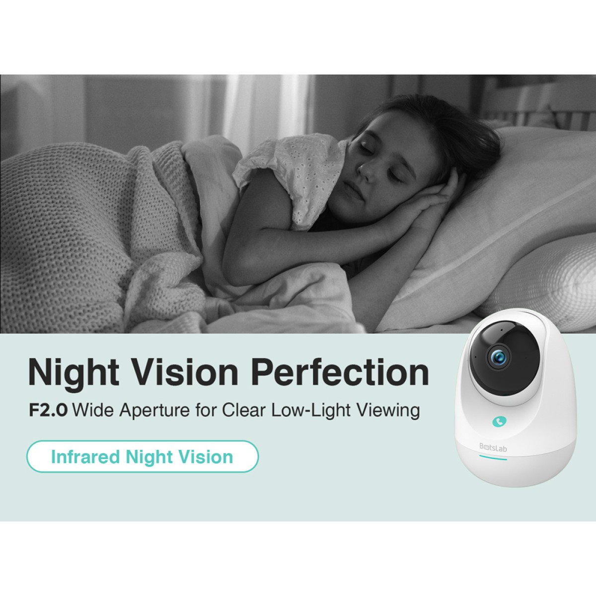 BOTSLAB smart κάμερα C213, 3MP/2K, WiFi & LAN, 360° PTZ, SD
