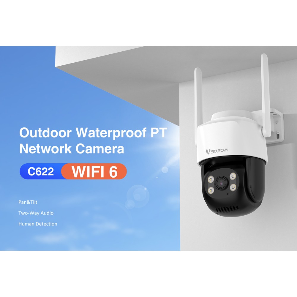 VSTARCAM smart κάμερα C622, 2MP, WiFi, PTZ, SD, IP66