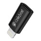 CELEBRAT αντάπτορας Lightning σε USB-C CA-03, 2A, 480Mbps, μαύρος