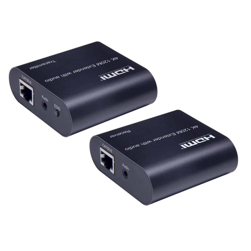 POWERTECH HDMI video extender CAB-H075 μέσω καλωδίου RJ45, 4K, 120m