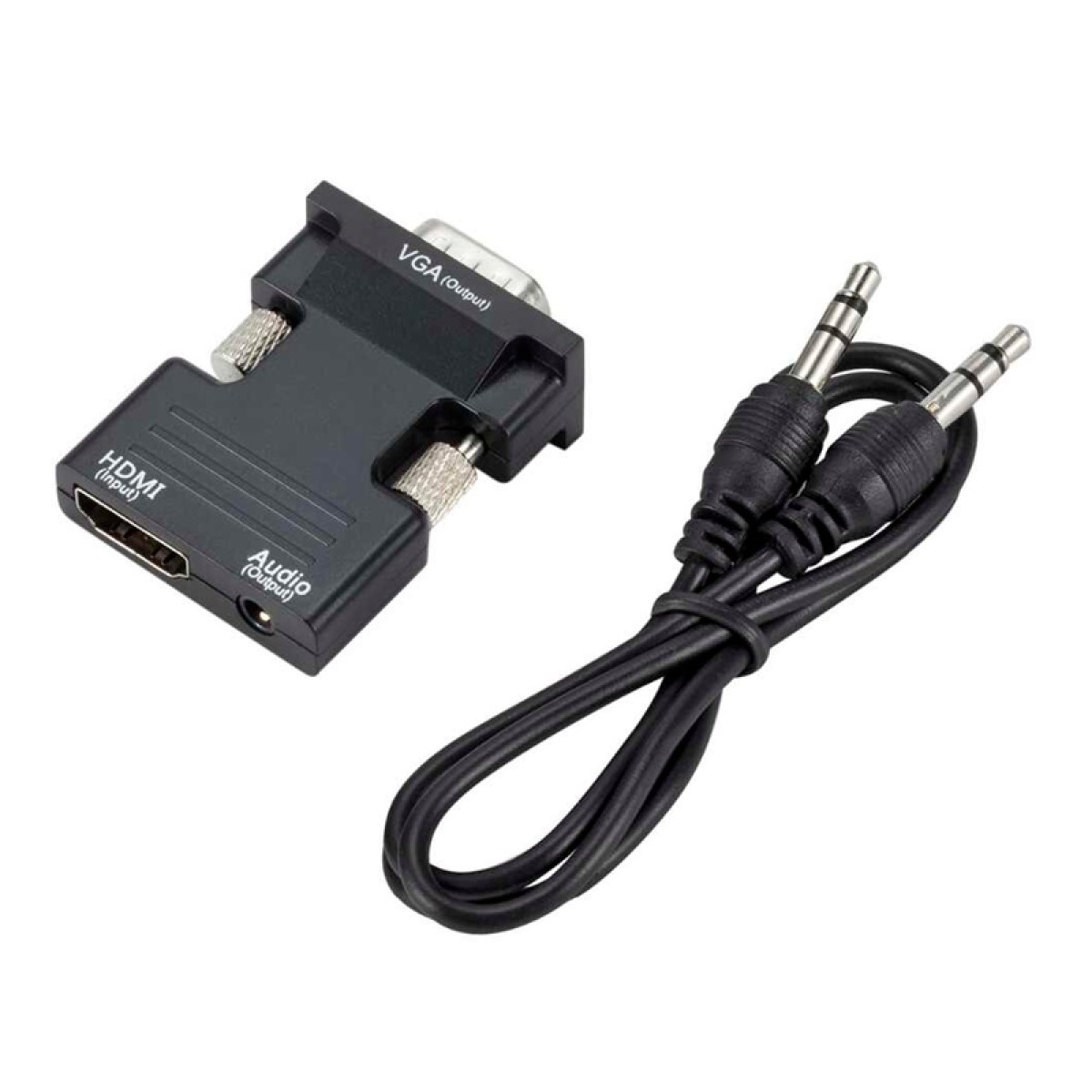 POWERTECH αντάπτορας HDMI (F) σε VGA (M) CAB-H120 με audio, μαύρο