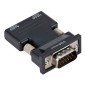 POWERTECH αντάπτορας HDMI (F) σε VGA (M) CAB-H120 με audio, μαύρο